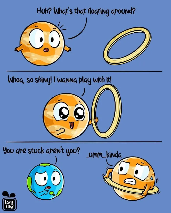 'Lazy Leaf Comics': 29 New Comics Featuring Animals, Planets, And Other Objects