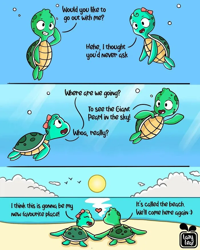 'Lazy Leaf Comics': 29 New Comics Featuring Animals, Planets, And Other Objects