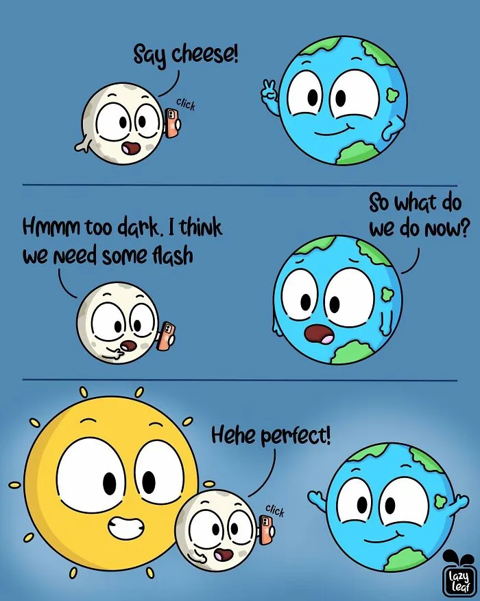 'Lazy Leaf Comics': 29 New Comics Featuring Animals, Planets, And Other Objects