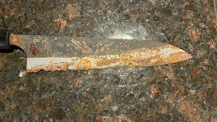 This Knife At The Airbnb We Stayed At