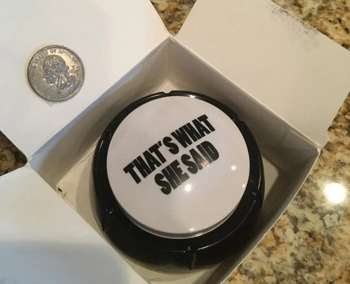 Add A Dash Of Sassy Fun To Your Desk With The <a Style="Display:inline;" Href="Https://Www.amazon.com/Trebisky-Thats-What-Said-Button/Dp/B07x4zrcd4?crid=vvj1v94y0d47&keywords=funny+gifts&qid=1700736700&sprefix=funny+gifts%2caps%2c285&sr=8-52-Spons&sp_csd=d2lkz2v0tmftzt1zcf9tdgy&psc=1&linkcode=ll1&tag=bporangutan-20&linkid=a3ce2b1d6b4b15ad66ec9d9f734bab92&language=en_us&ref_=as_li_ss_tl" Target="_blank"><span Style="Font:inherit;color:#d74b1f;"> 'That's What She Said' Button</Span> - Because Sometimes, You Just Need To Push The Button