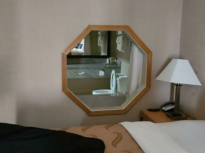 Wtf Kind Of Porn Hotel Did We Book? (Not A Mirror!)