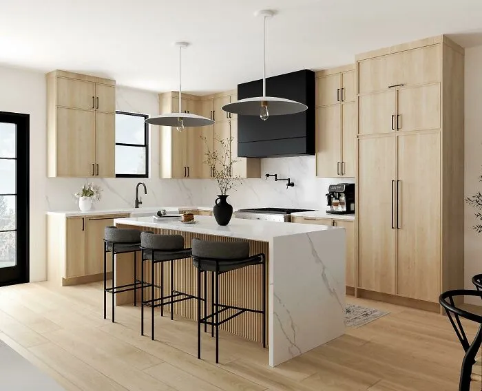 Natural Wood Kitchen Cabinets