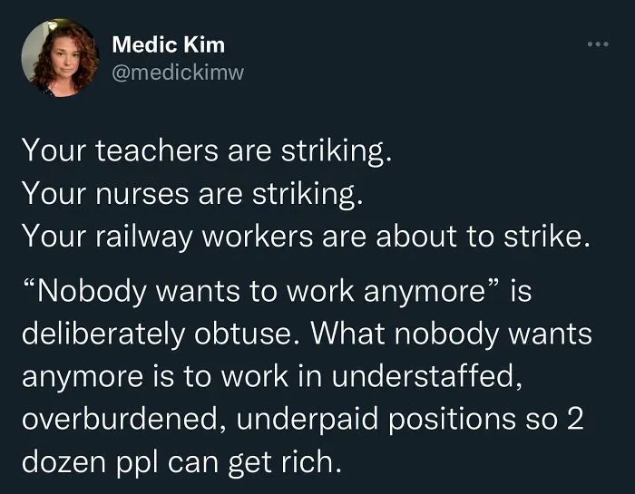It’s Not That People Don’t Want To Work Anymore, Even If I Was Rich I’d Still Work Because I’d Be Bored, But Our Futures Are F**ked Right Now With These Living Wages