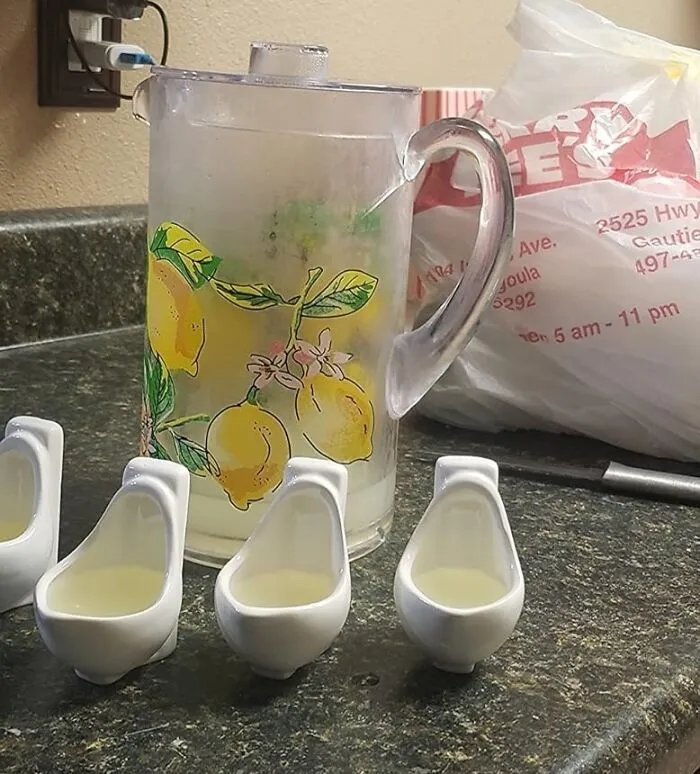 Courage For Your Outrageous Party With Urinal Shot Glasses - When Piss-Taking Figuratively Becomes Literal Fun