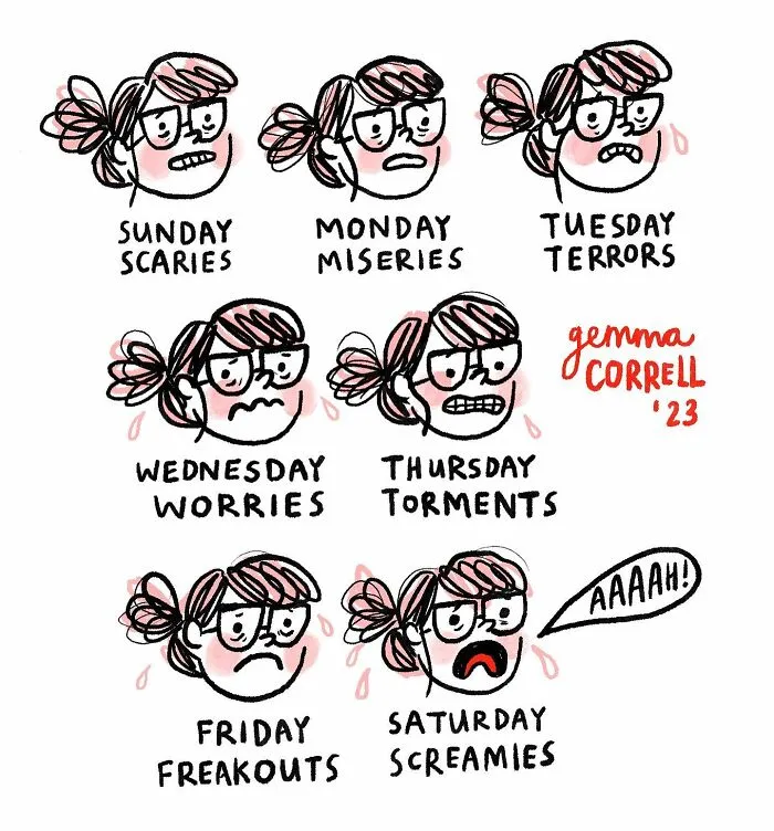 British Artist Shares Her Mental Health Struggles In 30 New Witty Comics