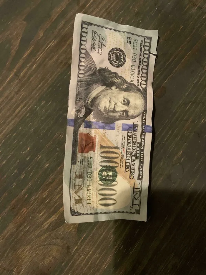 Group Of Four Older Ladies Left This At The Table Next To Me