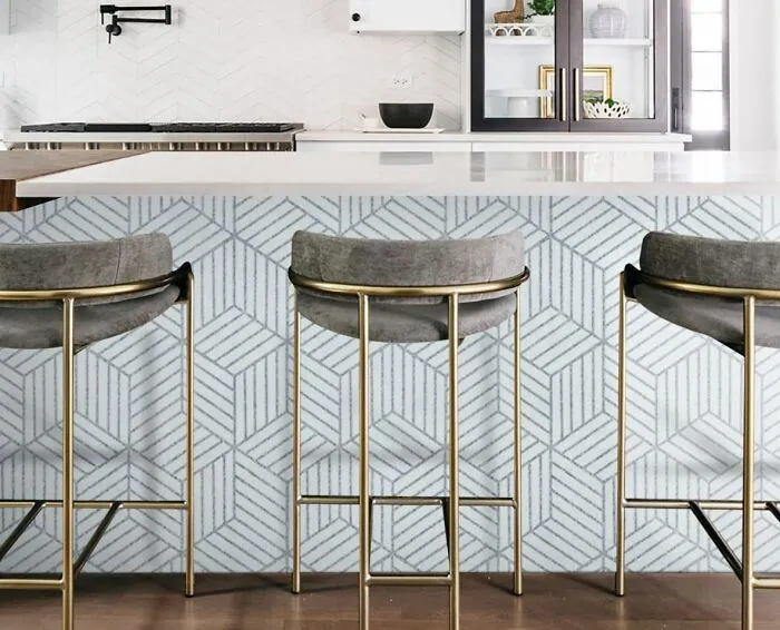 Geometric Kitchen Wallpaper Design