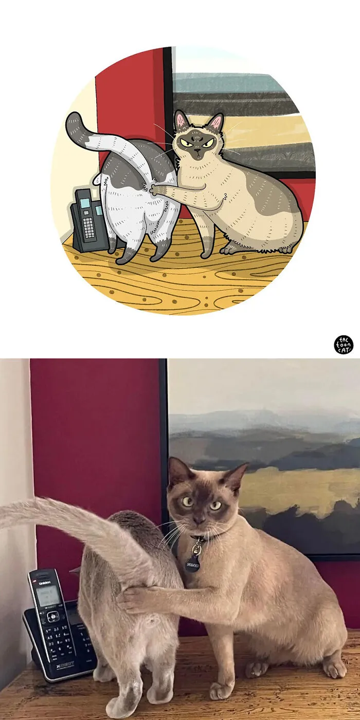 35 Already Famous Internet Pics Get Transformed Into Even Funnier Cartoons By Tactooncat (New Pics)