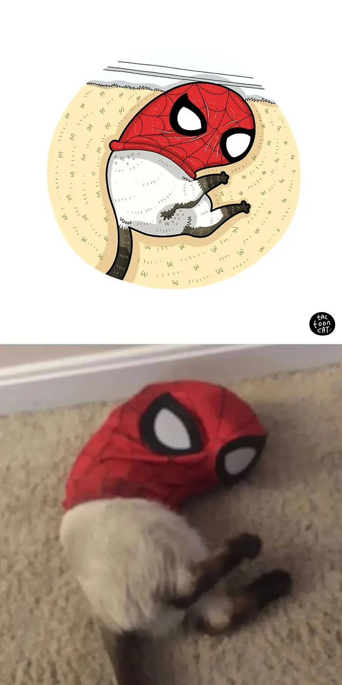 35 Already Famous Internet Pics Get Transformed Into Even Funnier Cartoons By Tactooncat (New Pics)