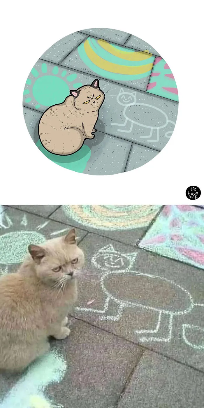 35 Already Famous Internet Pics Get Transformed Into Even Funnier Cartoons By Tactooncat (New Pics)