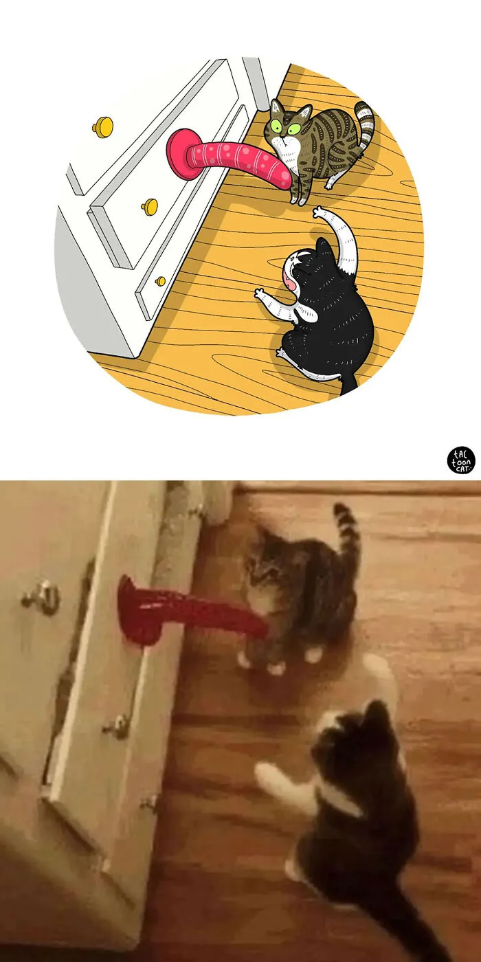 35 Already Famous Internet Pics Get Transformed Into Even Funnier Cartoons By Tactooncat (New Pics)