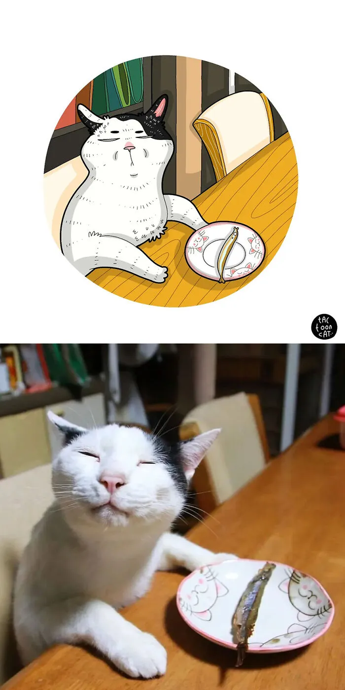35 Already Famous Internet Pics Get Transformed Into Even Funnier Cartoons By Tactooncat (New Pics)