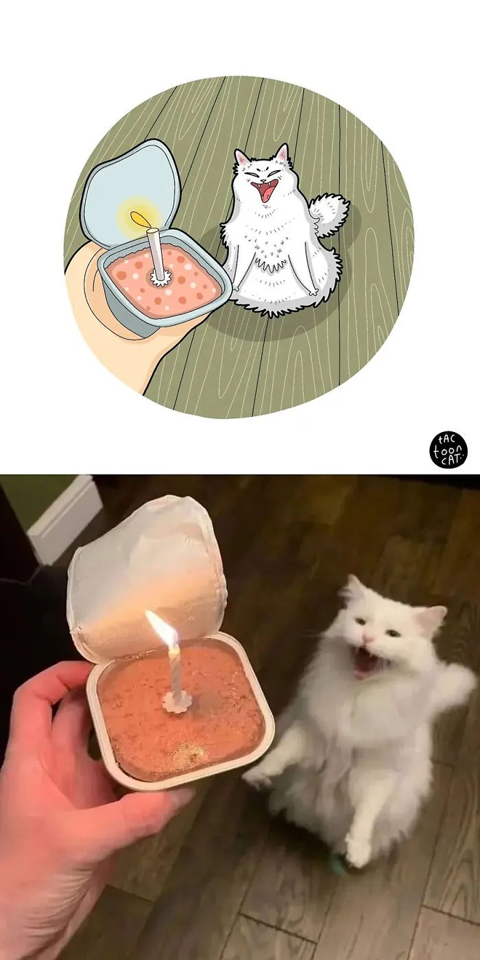 35 Already Famous Internet Pics Get Transformed Into Even Funnier Cartoons By Tactooncat (New Pics)