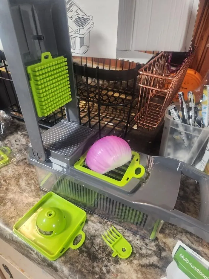 Slice And Dice In A Flash With The Multifunctional 13 In 1 Food Chopper – Who Said Chopping Couldn't Be A Party?  'Chop' To It And Get Dinner On The Table!