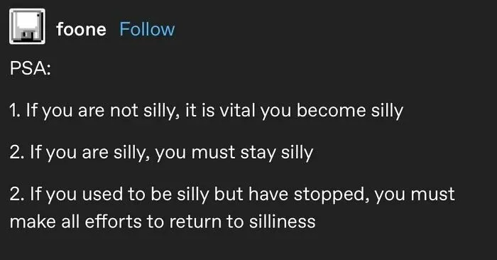 Stay Silly Out There 😛