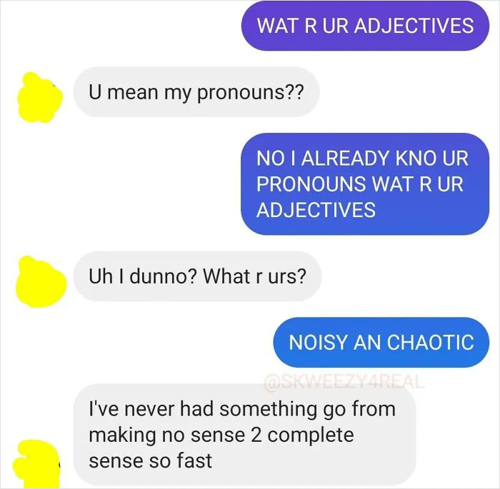 “What R Ur Adjectives???”