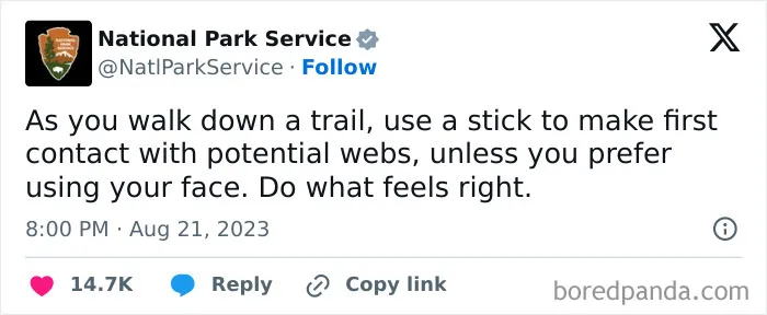 National Park Service Hired The Perfect Social Media Person As Their Tweets Are Hilarious (50 New Pics)