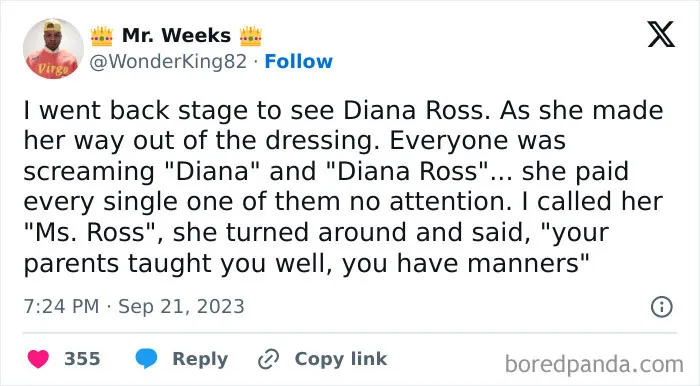 40 Of The Most Unforgettable Celebrity Encounters Shared On This X Thread