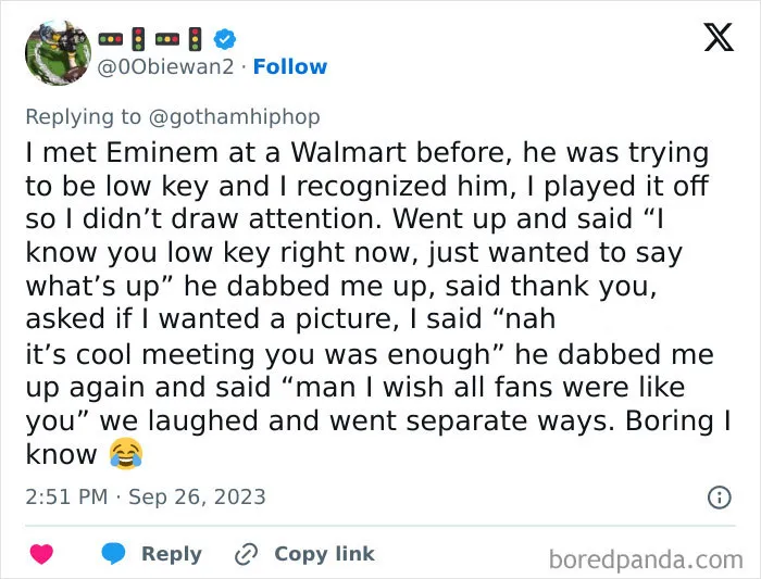 40 Of The Most Unforgettable Celebrity Encounters Shared On This X Thread