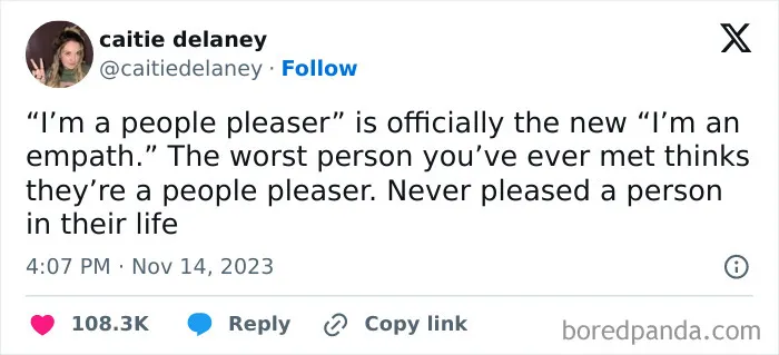 Self-Proclaimed People Pleasers