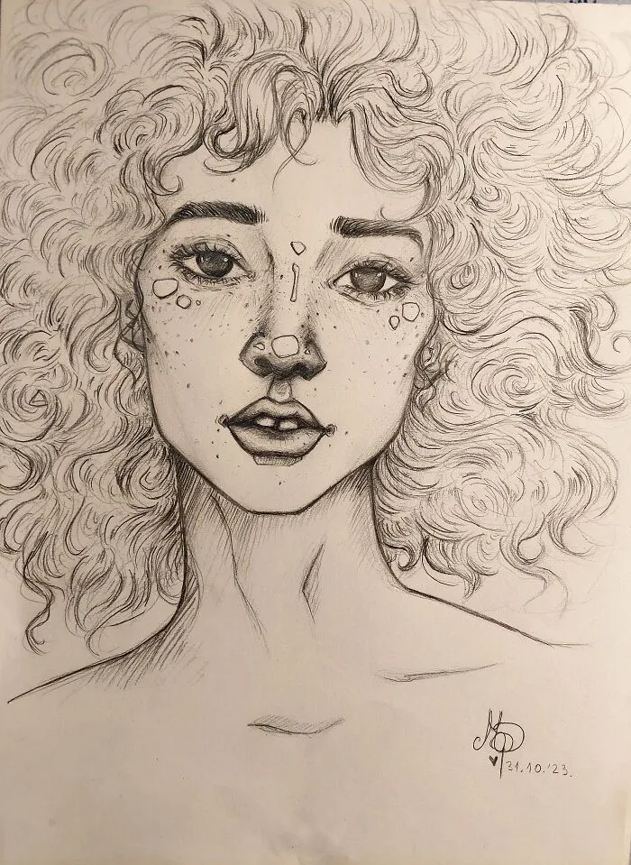 This One Was Supposed To Be Inked But I Decided Against It Because It Turned Out So Good Already So I Thought I Might Share This One Too🧎‍♀️❤️