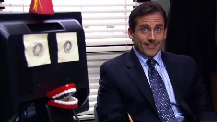 Michael Scott smiling 