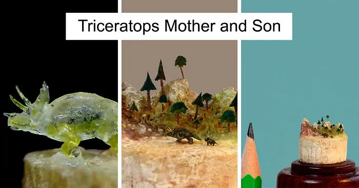 I Am A Microsculptor And Here Are My 11 Tiny Sculptures Of Dinosaurs