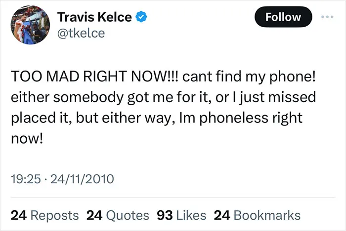 Travis Kelce - The King Of Unproblematic Old Tweets, Here Are 24 Of The Ones Taylor Swift Fans Found
