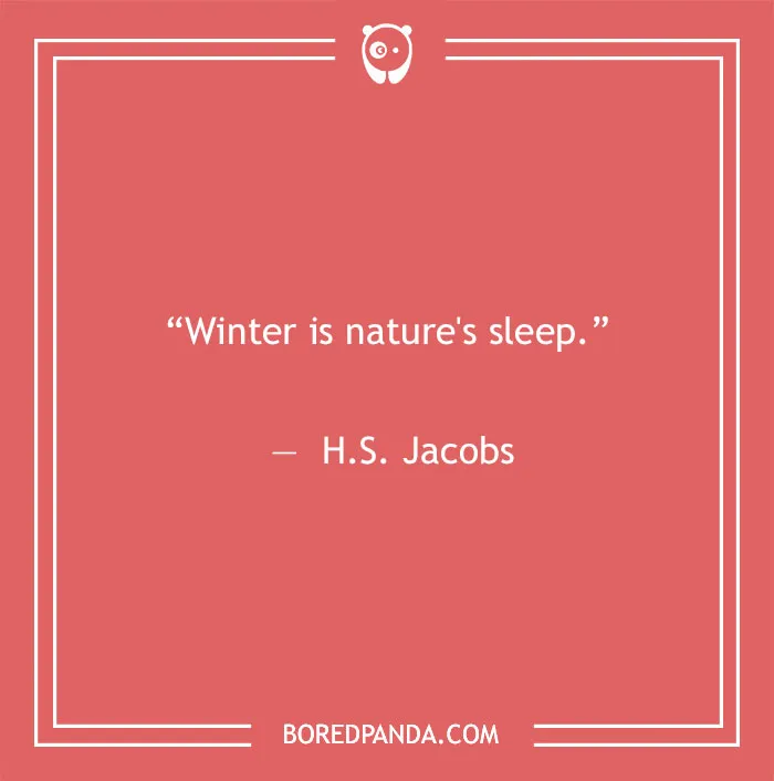 Quote about winter
