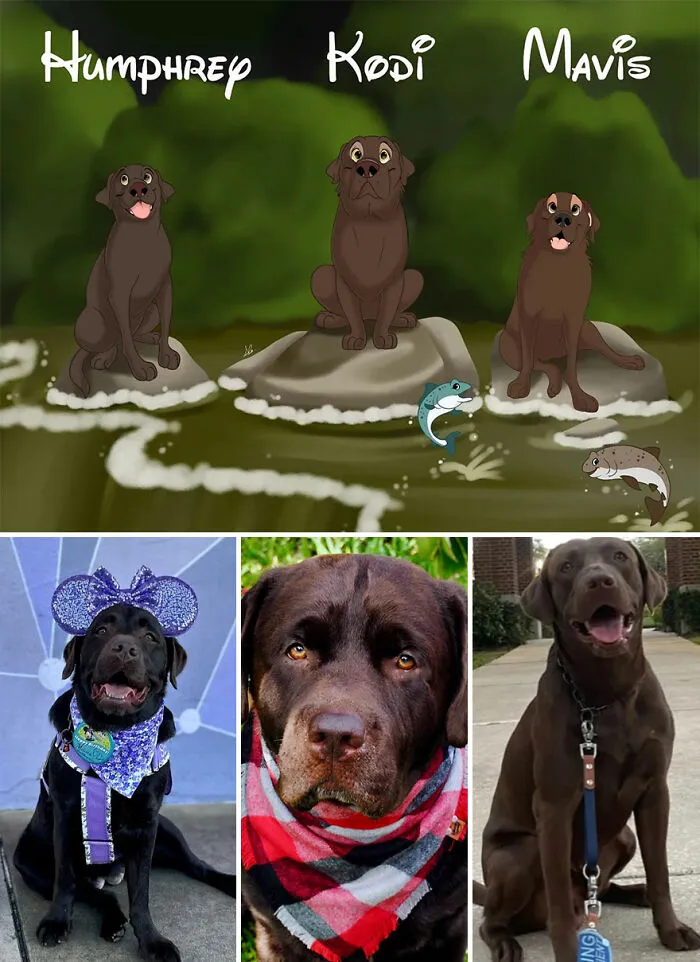 Artist Creates Cute Pet Portraits That Turn Them Into Disney Movie Characters (22 New Pics)