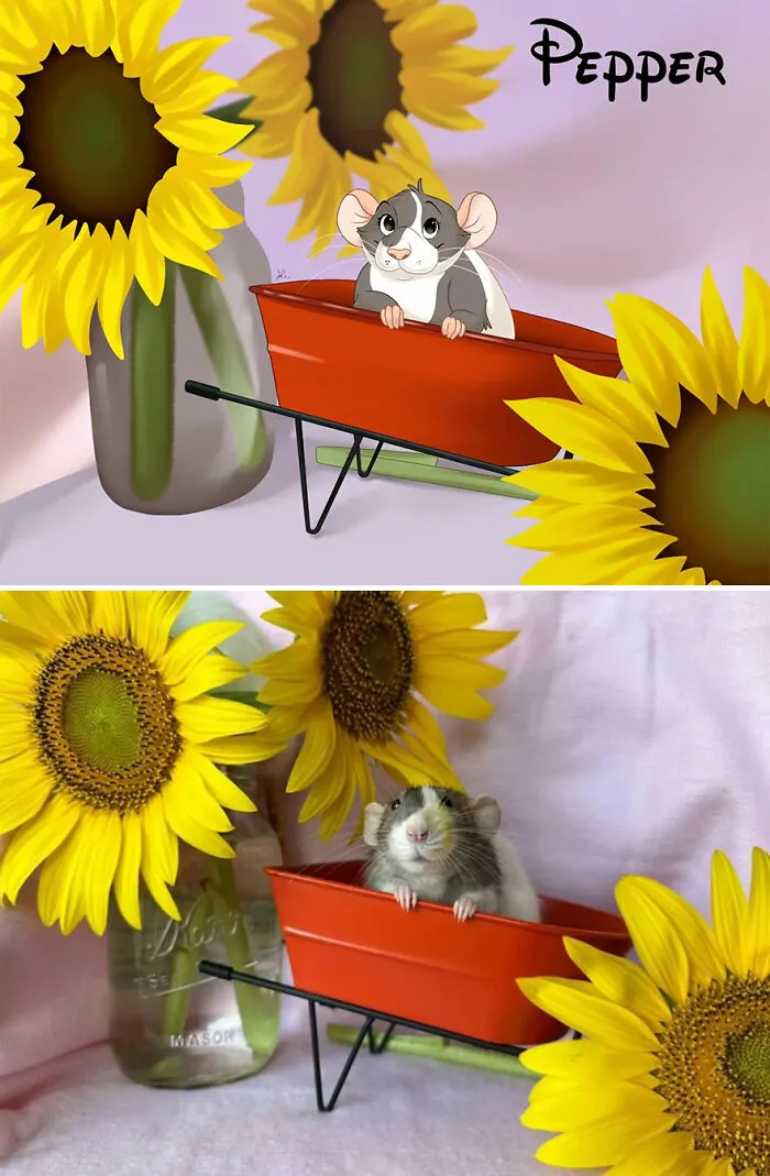 Artist Creates Cute Pet Portraits That Turn Them Into Disney Movie Characters (22 New Pics)