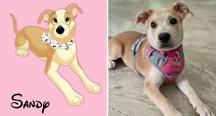 Artist Creates Cute Pet Portraits That Turn Them Into Disney Movie Characters (22 New Pics)