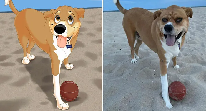 Artist Creates Cute Pet Portraits That Turn Them Into Disney Movie Characters (22 New Pics)