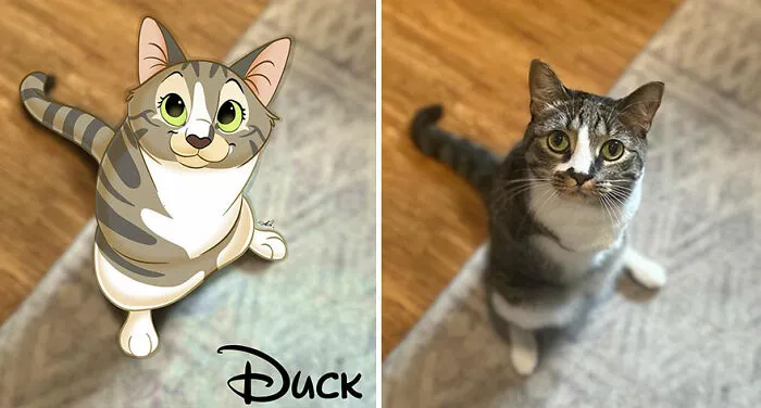 Artist Creates Cute Pet Portraits That Turn Them Into Disney Movie Characters (22 New Pics)
