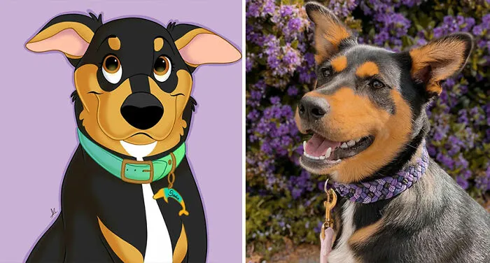 Artist Creates Cute Pet Portraits That Turn Them Into Disney Movie Characters (22 New Pics)