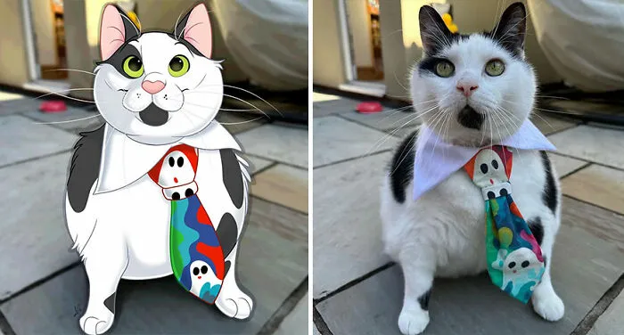 Artist Creates Cute Pet Portraits That Turn Them Into Disney Movie Characters (22 New Pics)