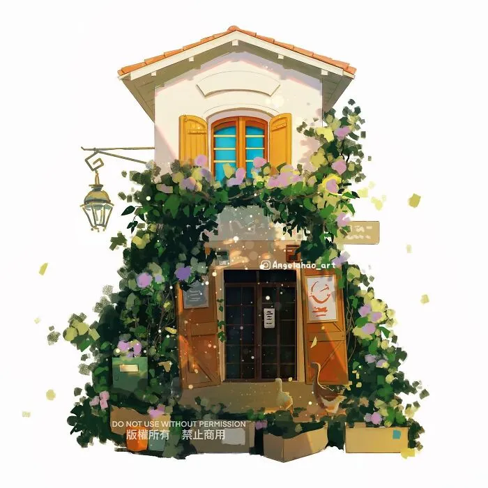Google Street Views Of Japanese Houses Inspired This Artist To Illustrate Them (22 New Pics)