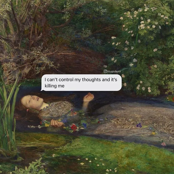 Artist Gives Paintings A Playful Voice By Adding Deep And Funny Captions (28 New Pics)