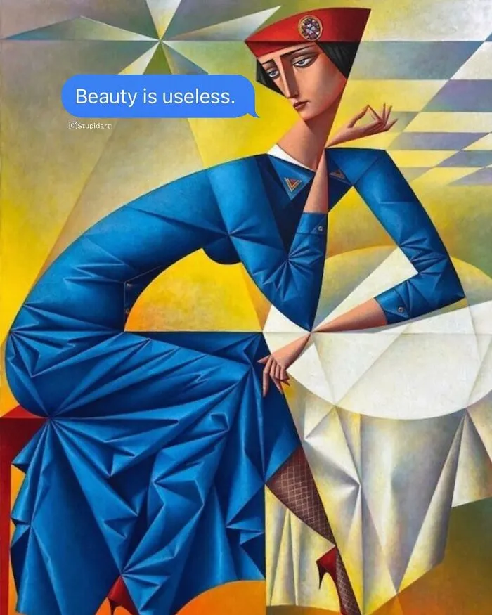 Artist Gives Paintings A Playful Voice By Adding Deep And Funny Captions (28 New Pics)