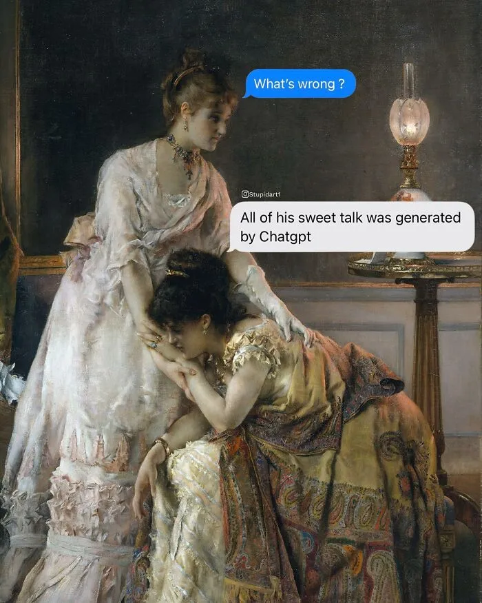 Artist Gives Paintings A Playful Voice By Adding Deep And Funny Captions (28 New Pics)