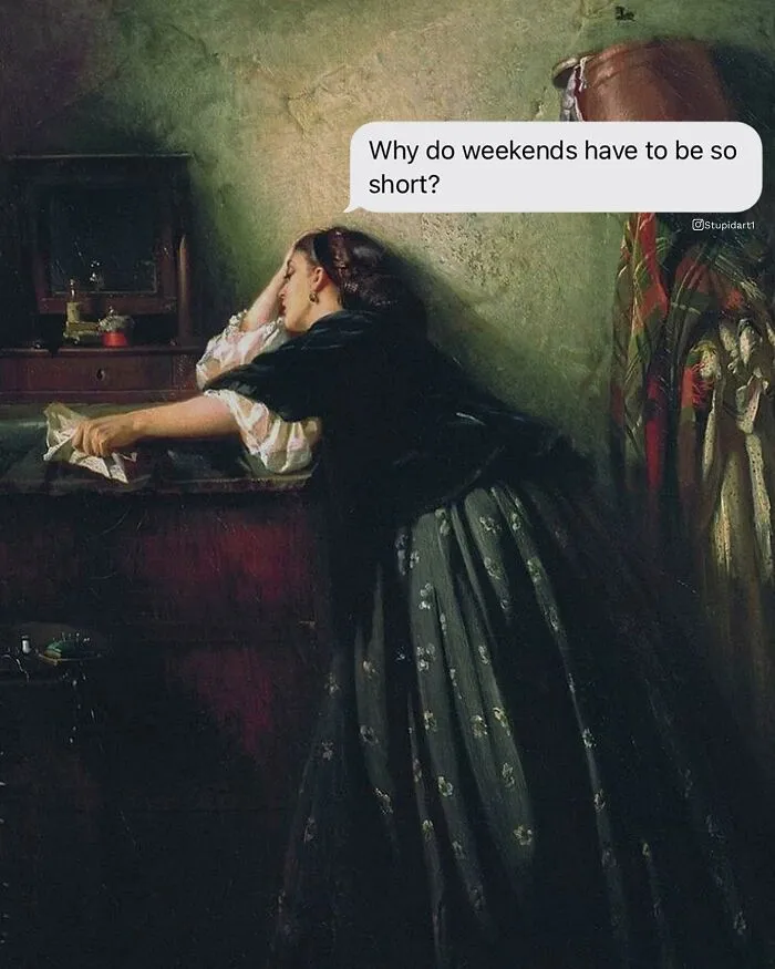 Artist Gives Paintings A Playful Voice By Adding Deep And Funny Captions (28 New Pics)
