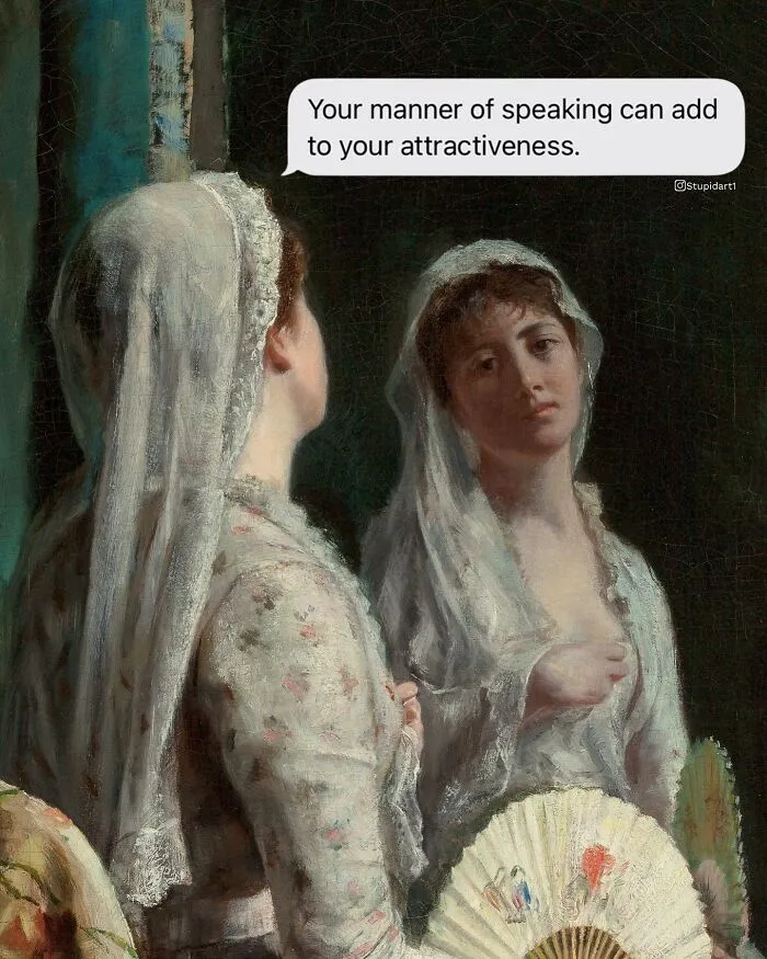 Artist Gives Paintings A Playful Voice By Adding Deep And Funny Captions (28 New Pics)