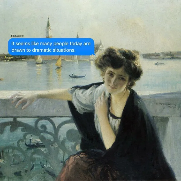 Artist Gives Paintings A Playful Voice By Adding Deep And Funny Captions (28 New Pics)