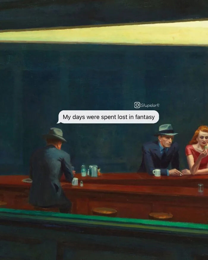 Artist Gives Paintings A Playful Voice By Adding Deep And Funny Captions (28 New Pics)