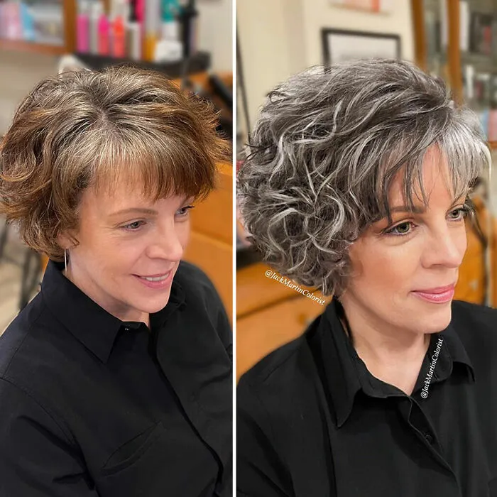 20 People Before And After Embracing Their Natural Gray Hair, With The Help Of Celebrity Hair Colorist Jack Martin (New Pics)