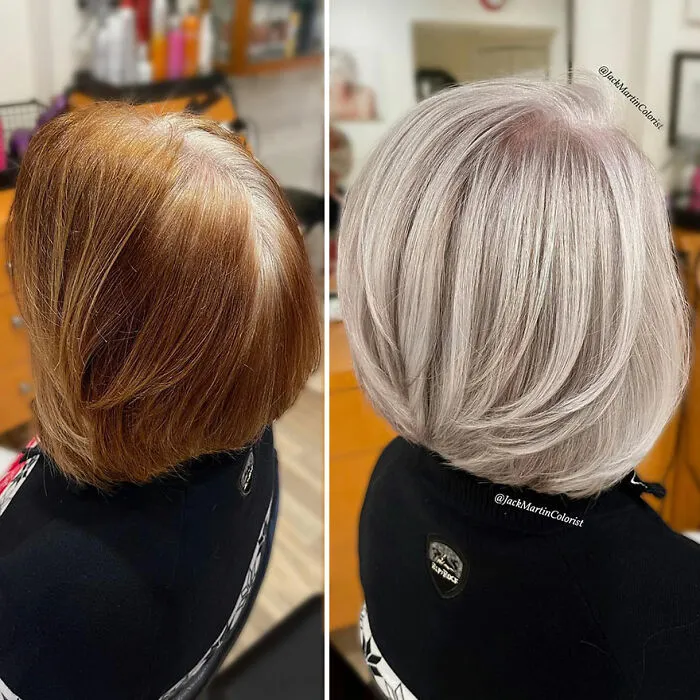 20 People Before And After Embracing Their Natural Gray Hair, With The Help Of Celebrity Hair Colorist Jack Martin (New Pics)