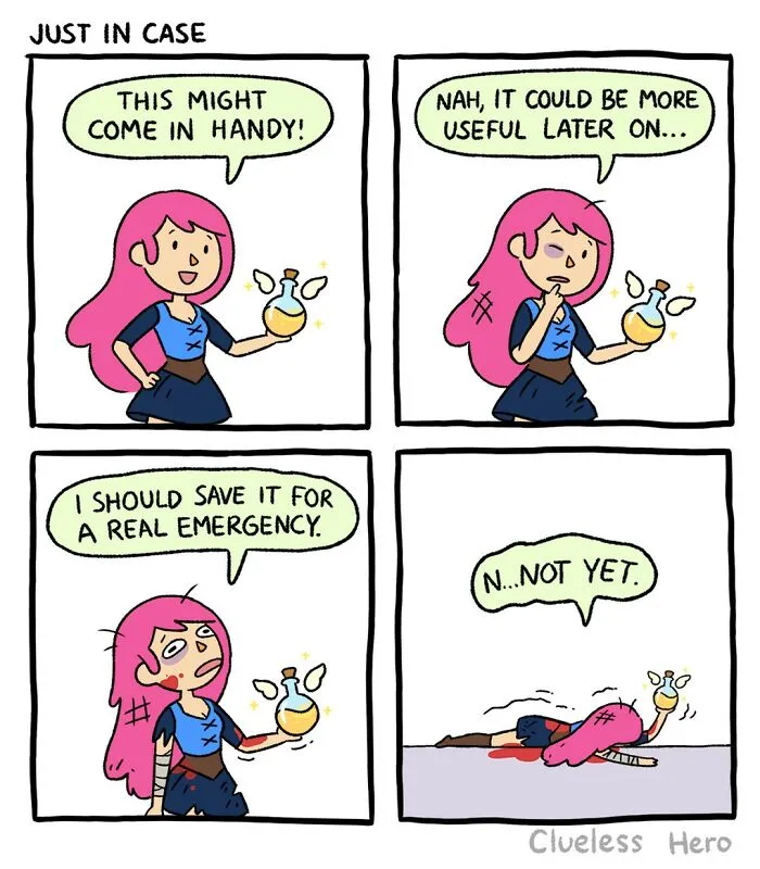 Gamer Humor: 35 Comics About A “Clueless Hero” Created By These Two Artists (New Pics)