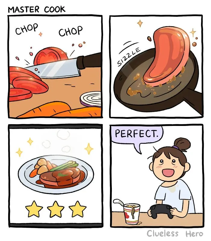 Gamer Humor: 35 Comics About A “Clueless Hero” Created By These Two Artists (New Pics)