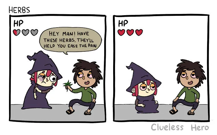 Gamer Humor: 35 Comics About A “Clueless Hero” Created By These Two Artists (New Pics)
